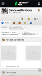 Mobile Screenshot of danceswithhorses.deviantart.com