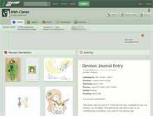 Tablet Screenshot of irish-clover.deviantart.com