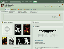 Tablet Screenshot of imbrattacarte.deviantart.com