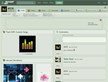 Tablet Screenshot of dl33t.deviantart.com