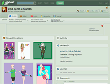 Tablet Screenshot of emo-is-not-a-fashion.deviantart.com