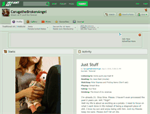 Tablet Screenshot of carugathebrokenangel.deviantart.com