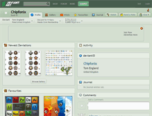 Tablet Screenshot of chipfonix.deviantart.com