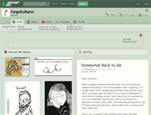 Tablet Screenshot of forgetfulrainn.deviantart.com