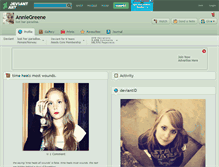 Tablet Screenshot of anniegreene.deviantart.com