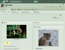 Tablet Screenshot of mattinabox.deviantart.com
