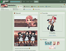 Tablet Screenshot of kazxlucia.deviantart.com