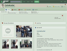 Tablet Screenshot of cynicallurker.deviantart.com