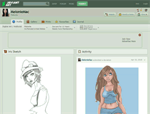 Tablet Screenshot of meloniemac.deviantart.com