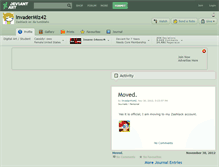 Tablet Screenshot of invadermiz42.deviantart.com
