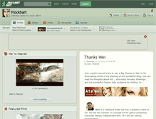 Tablet Screenshot of flockhart.deviantart.com
