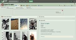 Desktop Screenshot of please-try-again.deviantart.com