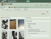Tablet Screenshot of please-try-again.deviantart.com