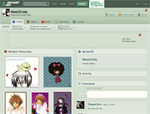 Tablet Screenshot of mooncross.deviantart.com