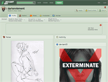 Tablet Screenshot of darkerelement.deviantart.com