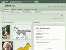 Tablet Screenshot of panthera--leo.deviantart.com