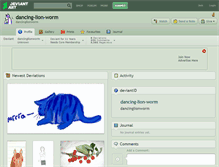 Tablet Screenshot of dancing-lion-worm.deviantart.com