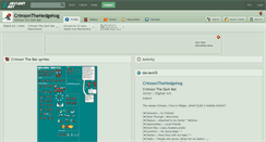 Desktop Screenshot of crimsonthehedgehog.deviantart.com