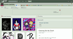 Desktop Screenshot of demonic-sprinkles.deviantart.com