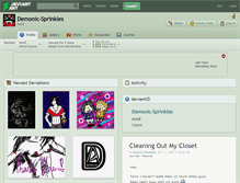 Tablet Screenshot of demonic-sprinkles.deviantart.com