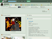 Tablet Screenshot of dahoodie.deviantart.com