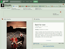 Tablet Screenshot of finkycake.deviantart.com