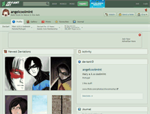 Tablet Screenshot of angelcoolmint.deviantart.com