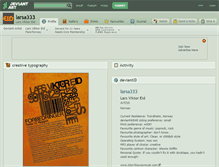 Tablet Screenshot of larsa333.deviantart.com