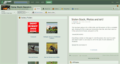 Desktop Screenshot of horse-stock-heaven.deviantart.com