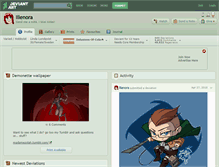 Tablet Screenshot of illenora.deviantart.com