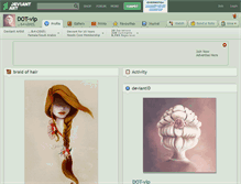 Tablet Screenshot of dot-vip.deviantart.com