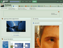 Tablet Screenshot of flemhead.deviantart.com