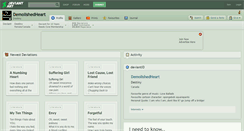 Desktop Screenshot of demolishedheart.deviantart.com