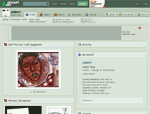 Tablet Screenshot of adamv.deviantart.com