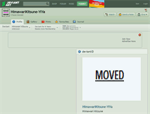 Tablet Screenshot of himawarikitsune-yiya.deviantart.com