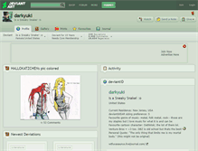 Tablet Screenshot of darkyuki.deviantart.com