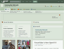 Tablet Screenshot of community-network.deviantart.com