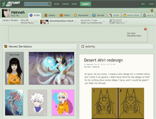 Tablet Screenshot of hainneh.deviantart.com