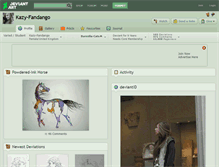 Tablet Screenshot of kazy-fandango.deviantart.com