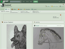 Tablet Screenshot of dustyleef.deviantart.com