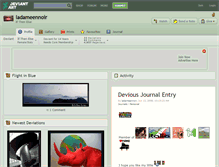 Tablet Screenshot of ladameennoir.deviantart.com
