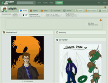 Tablet Screenshot of caliglith.deviantart.com