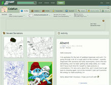 Tablet Screenshot of colakun.deviantart.com