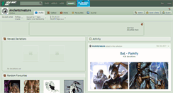 Desktop Screenshot of ancientcreature.deviantart.com