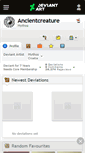 Mobile Screenshot of ancientcreature.deviantart.com