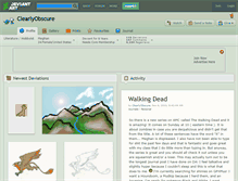 Tablet Screenshot of clearlyobscure.deviantart.com