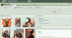Desktop Screenshot of fatalis-unus.deviantart.com