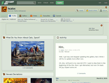 Tablet Screenshot of iscalox.deviantart.com