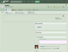 Tablet Screenshot of espers.deviantart.com