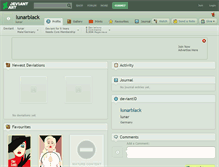 Tablet Screenshot of lunarblack.deviantart.com